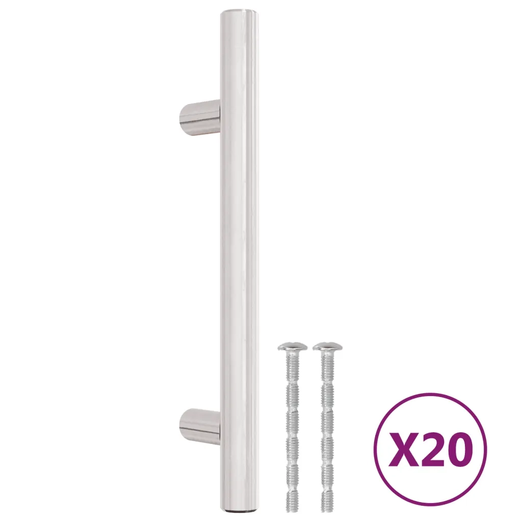 Maniglie per Mobili 20 pz Argento 96mm in Acciaio Inox CFW3362408