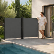 Extendable Side Awning, Anthracite, 180x1000 Cm