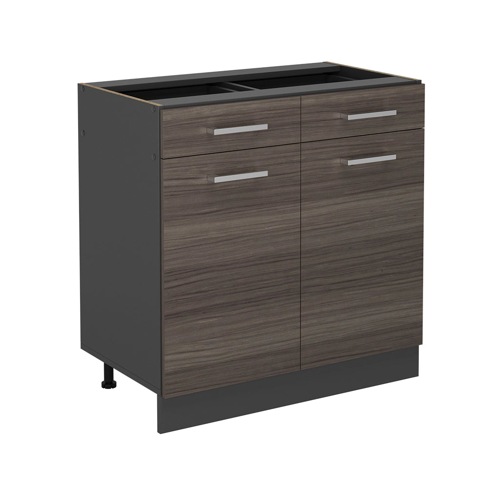 Vicco Mobiletto base per cucina Grigio nobile 80 cm senza piano di lavoro
