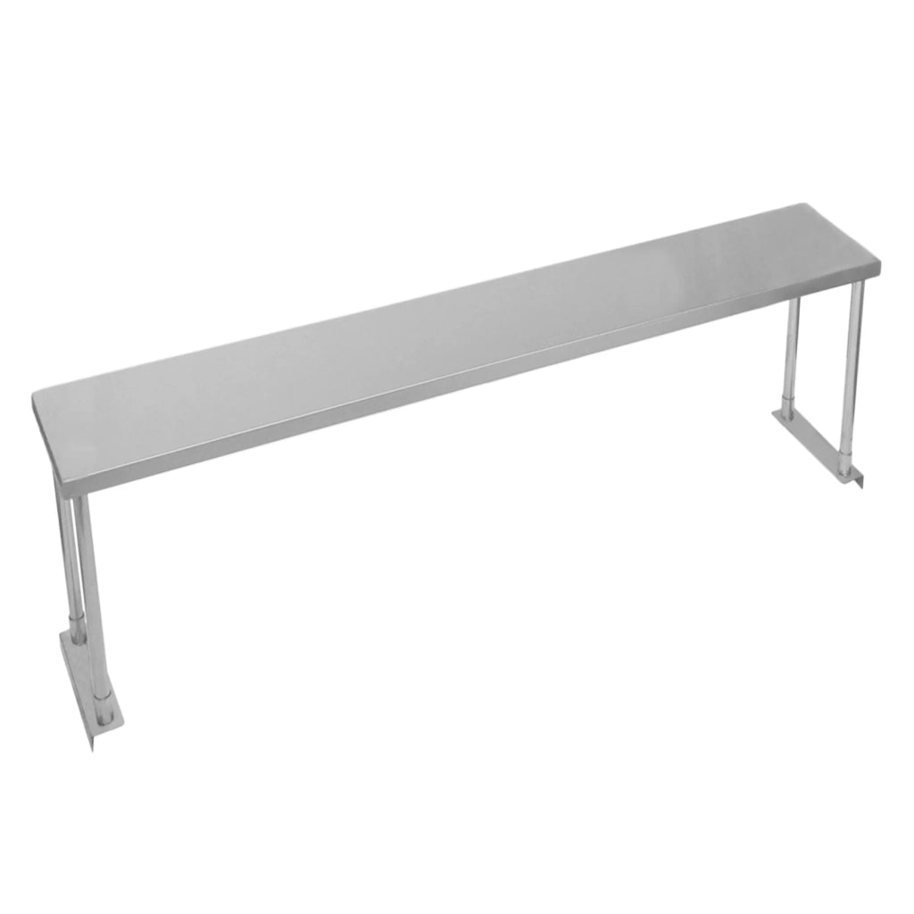Ripiano con Mensole da Cucina Ristorante, Acciaio Inossidabile Resistente alla Corrosione per - Sigola - 180cm