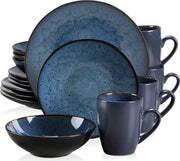 Set da tavola per 4 persone - Quadrato - 16 pezzi - Servizio - Verde - Ceramico