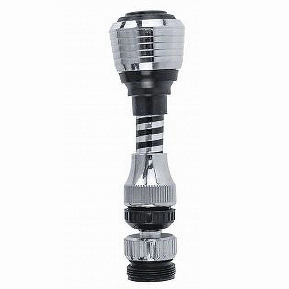 Trade Shop - Aeratore Rompigetto Rubinetto Lavello Cucina Cromato Filtro Snodato 12 Cm 69271 -