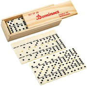 Gioco da tavolo tradizionale a 28 pezzi - Cassa di conservazione in legno per giochi da tavolo