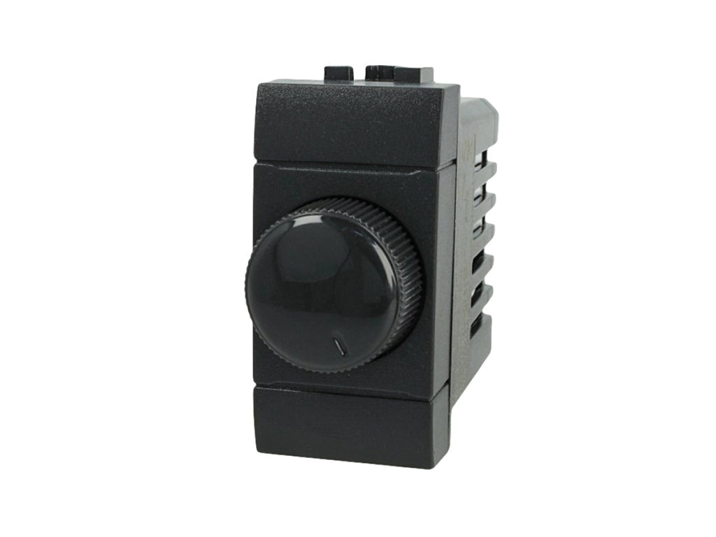Regolatore Interruttore Dimmer A Manopola 220V Nero Compatibile con Bticino Living