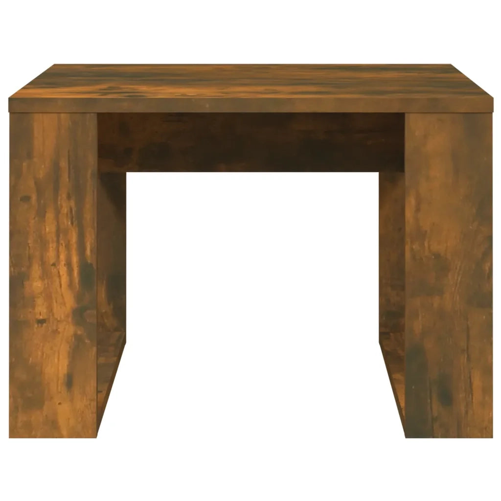 Tavolino Rovere Fumo 50x50x35 cm in Legno Multistrato