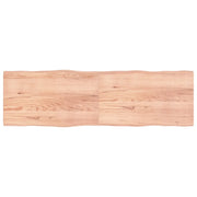 Piano Tavolo Marrone Chiaro 200x60x(2-4) cm Rovere Non Trattatocod mxl 78615