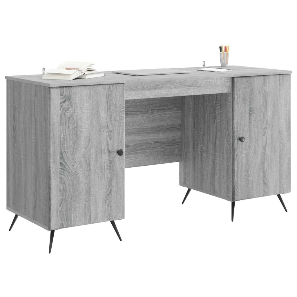 Scrivania Grigio Sonoma 142,5 x 50 x 75 cm Legno ingegnerizzato 3414636