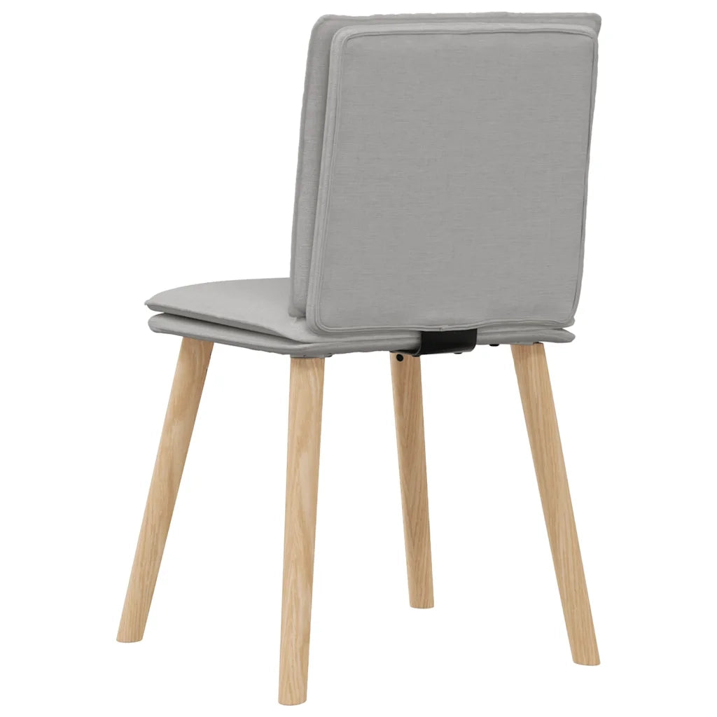 Sedie da Pranzo 6 pz Grigio Nuvola in Tessuto