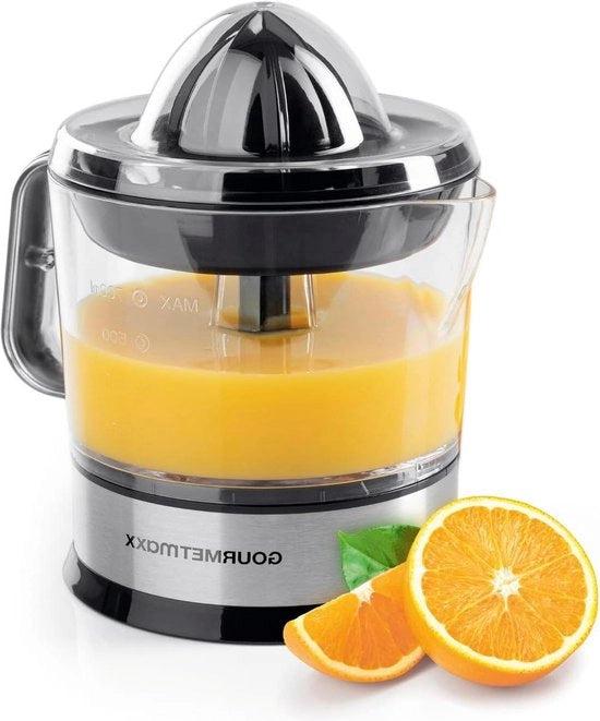 Centrifuga elettrica per succo di agrumi - 700 ml capacità di carico - accessori vari - 40 W - trasparente/argento - succo di arancia fresco centrifuga agrumi