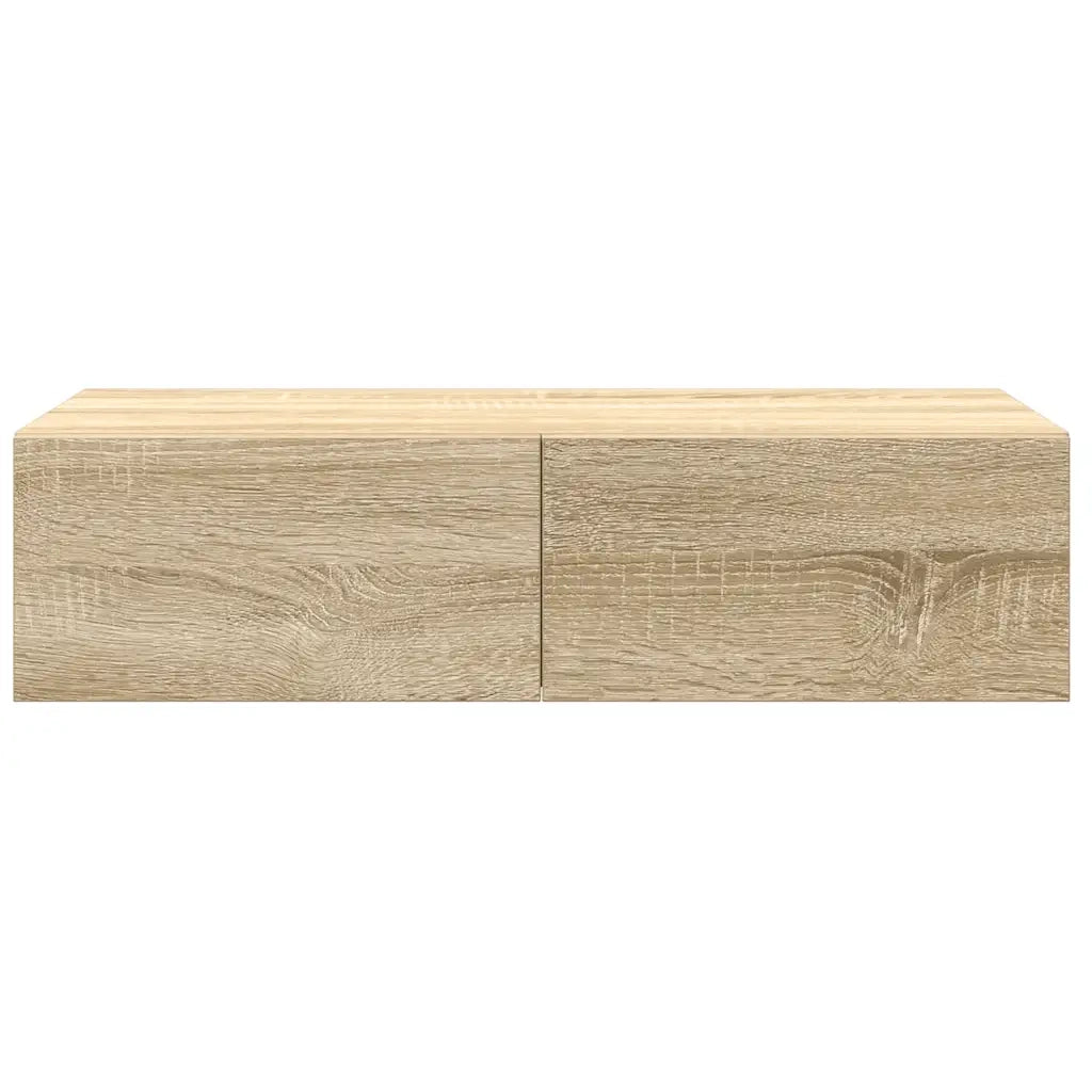 Scaffale a Parete con Cassetti Sonoma 60x26,5x15 cm Truciolato 859970