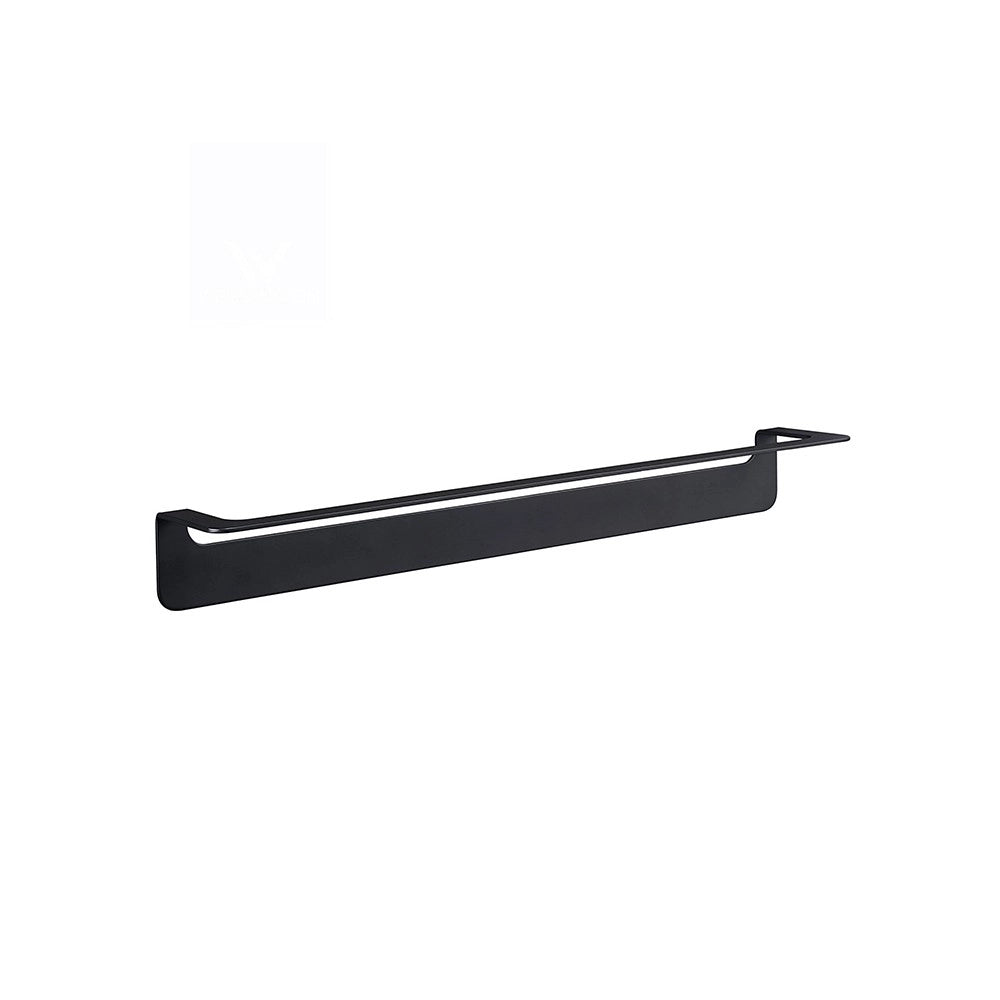 Porta salviette nero da 60 cm serie skyline - fissaggio biadesivo o incollo
