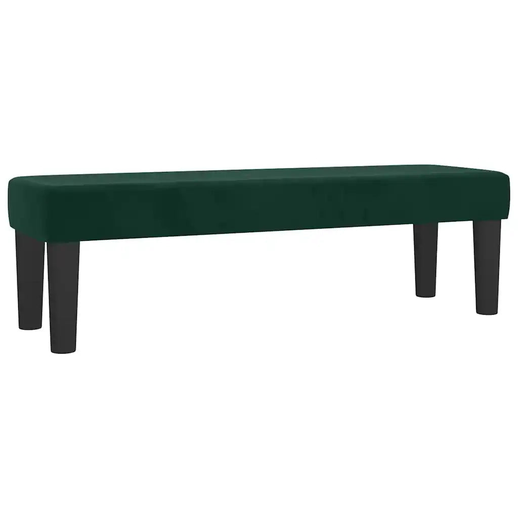 Giroletto a Molle con Materasso Verde Scuro 140x200 cm Velluto