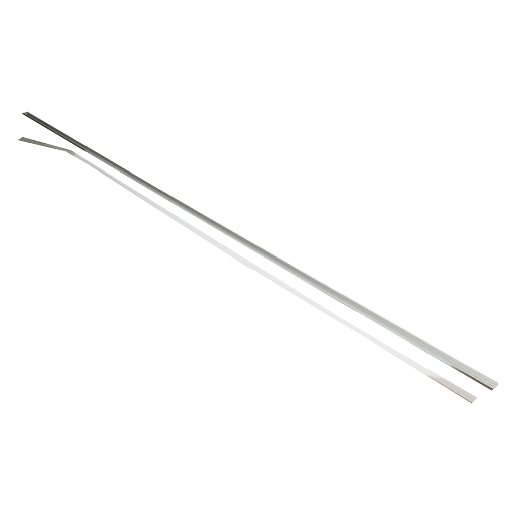 Profilo in alluminio per strisce LED 17,4x7x2000mm, applicato con diffusore opaco, striscia massima 12mm