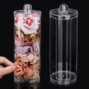 Organizzatore a slot U in acrilico per accessori capelli - disegno spaziale - trasparente