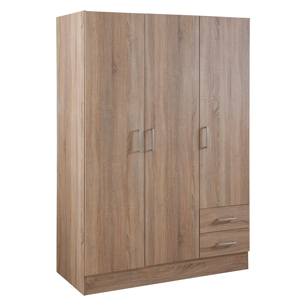 1pz armadio tre ante linea 'larissa' cm. 46 x 119 x h.184 - cemento cod:ferx.7950024nlm