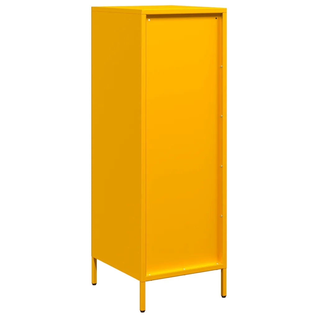 Credenza Giallo Senape 39x35x103,5 cm in Acciaio
