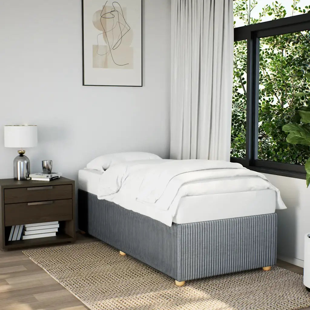 Giroletto senza Materasso Grigio Chiaro 80x200 cm Tessuto