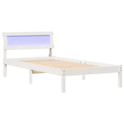 Letto singolo | Letto per adulti | Struttura del letto Bianco 90 x 190 cm Pino massello