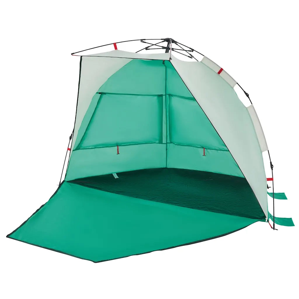 Tenda da Spiaggia 2 Persone Verde Rilascio Rapido Impermeabile 4005309