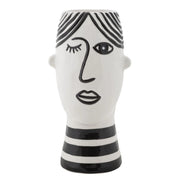 Vaso Decorativo Viso 31, Bianco, Porcellana, 13,2x11,8x26,3 cm