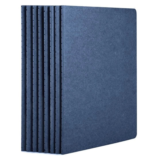 Blocchetto di appunti A5 - 8 pezzi - Carta 100 gsm - Blocchetto di appunti con copertina rigida - 60 pagine/30 fogli - Copertina in materiale ecologico - Design elegante - Blocchetto da scrivere