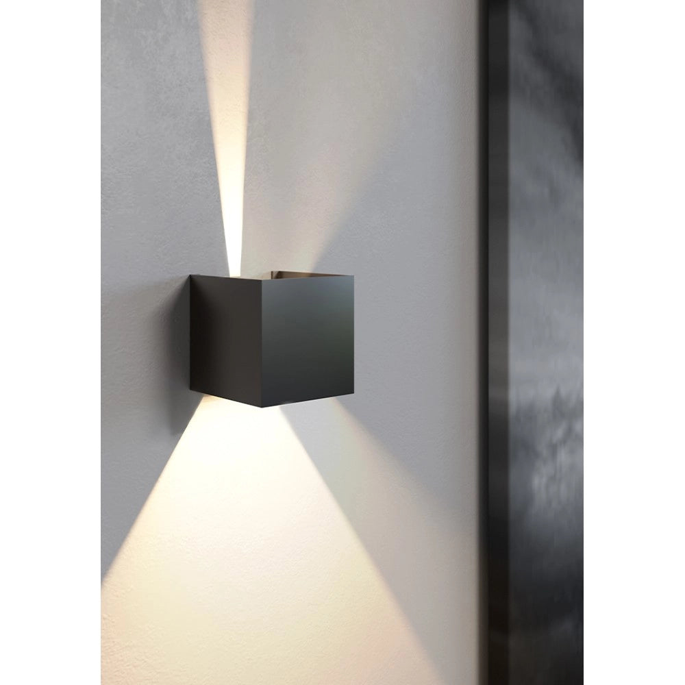 Applique a led bianca da parete IP54 6,8W con alette regolabili 3000k