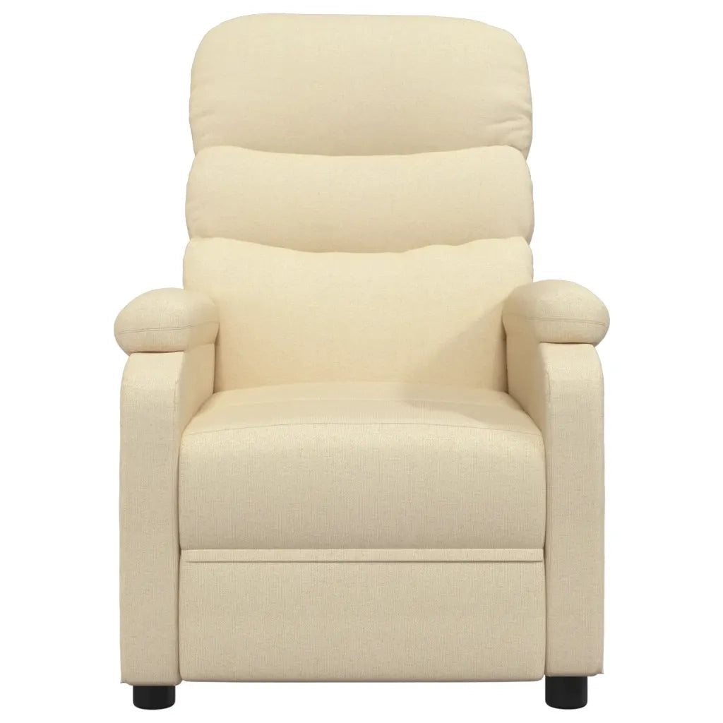 Poltrona Massaggiante Elettrica Crema in Tessuto 3073703
