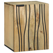 Mobile da Bagno a Muro 38x33.5x48 cm Legno Massello di Mango e Legno Ingegnerizzato