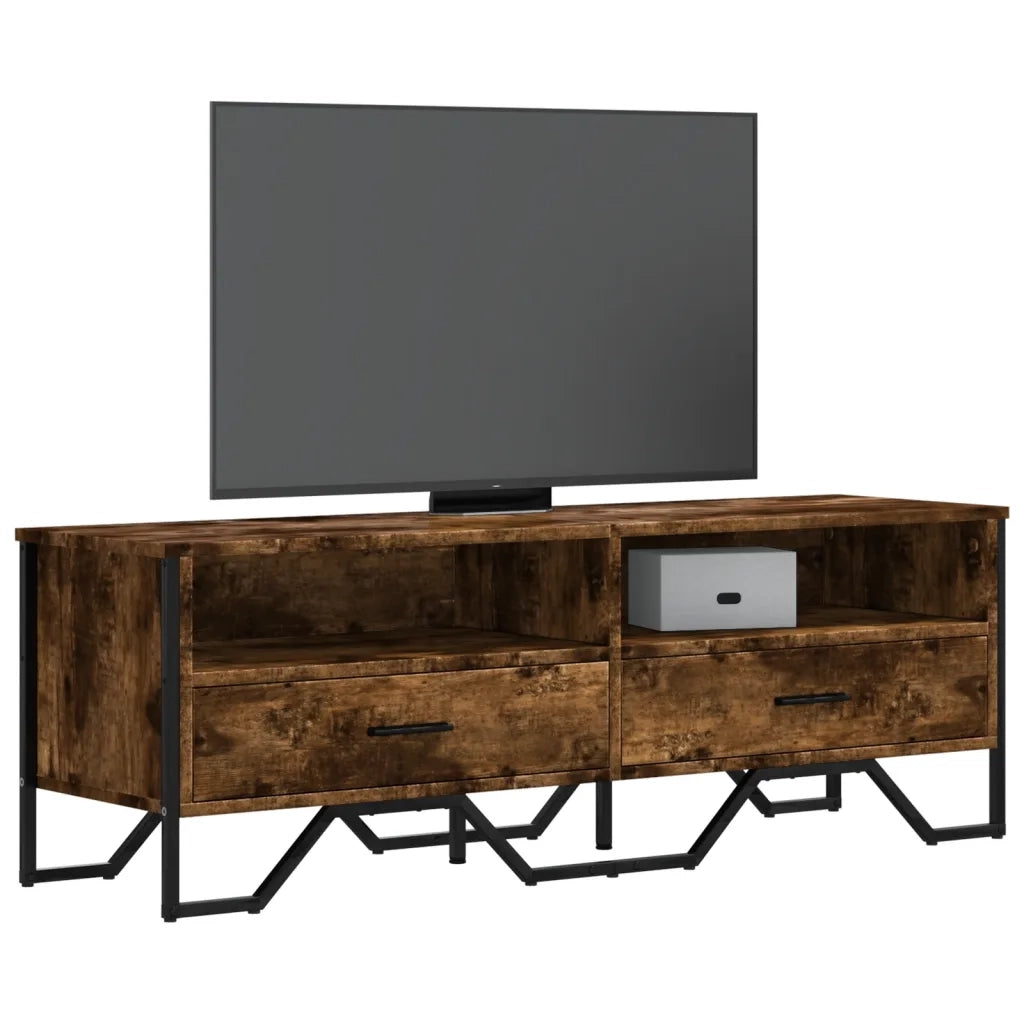 Mobile TV | Armadietto TV | Mobile Porta TV Rovere Fumo 122x34x41 cm in Legno Multistrato