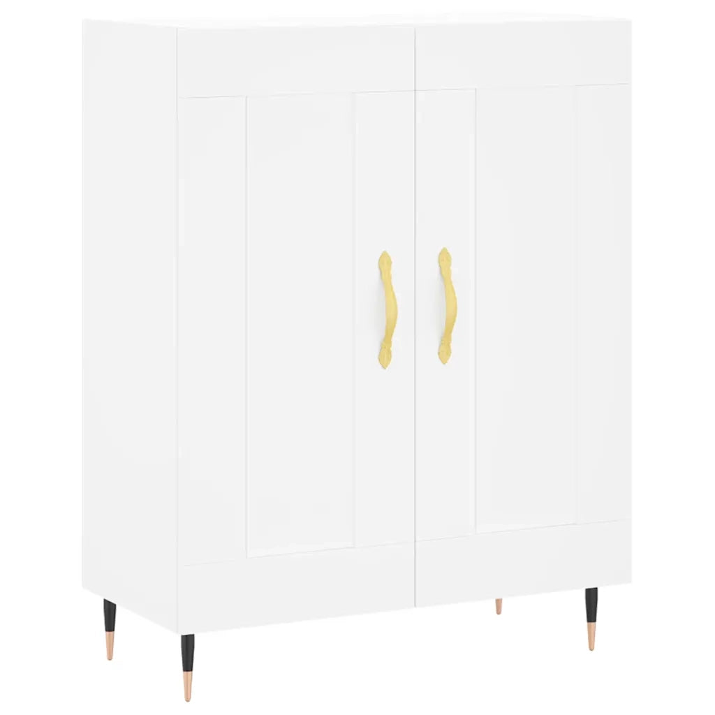 Credenza | Madia | Buffet da pranzo | Armadio da pranzo Bianca 69,5x34x180 cm in Legno Multistrato