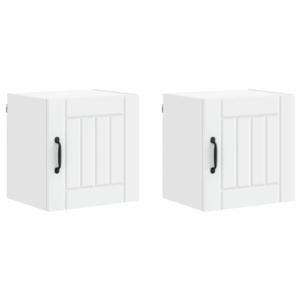Pensile da cucina | Armadietto a muro LUCCA 2 pz Bianco 40 x 31 x 40 cm