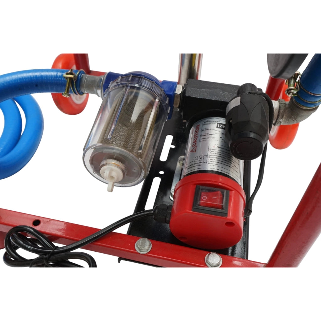 Pompa di trasferimento carburante 12V, 300W con filtro e tubo, portatile, pompa carburante 12V Breckner Germany