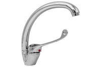 Miscelatore canna alta con leva clinica, canna girevole