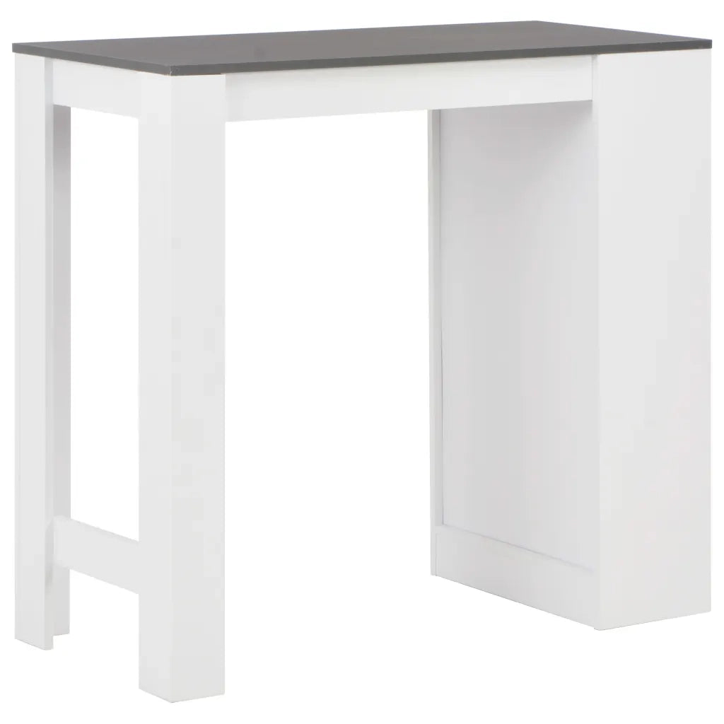 Tavolo da Bar con Ripiano Bianco 110x50x103 cm cod mxl 29860