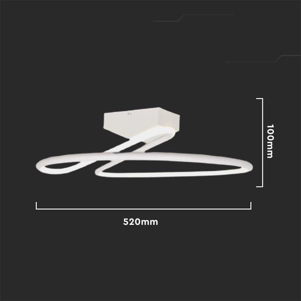 Plafoniera LED 43W 4000K bianca dimmerabile V-TAC VT-6129