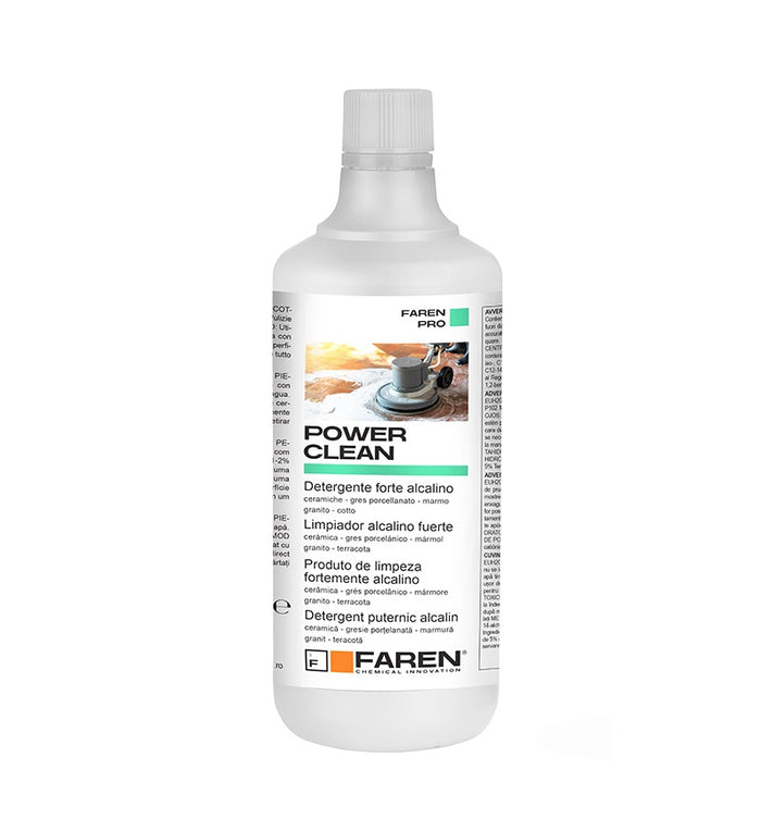 POWER CLEAN detergente alcalino forte pulizie pavimenti cotto granito ceramica marmo gres 1 LT