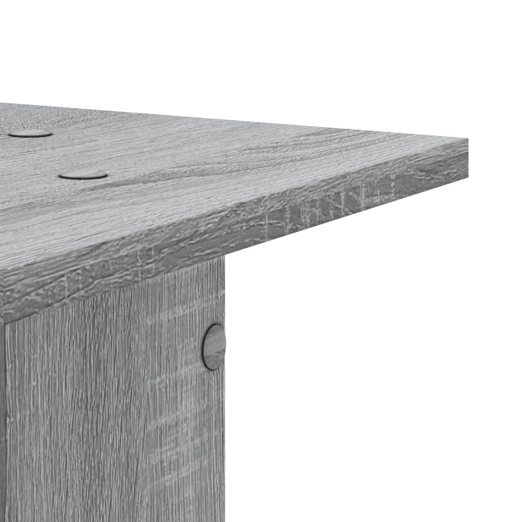 Supporti per Piante 2 pz Grigio Sonoma 30x30x80cm in Truciolato 3307869