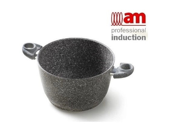 Pentola antiaderente ad induzione Cuore di pietra 24 cm accademia