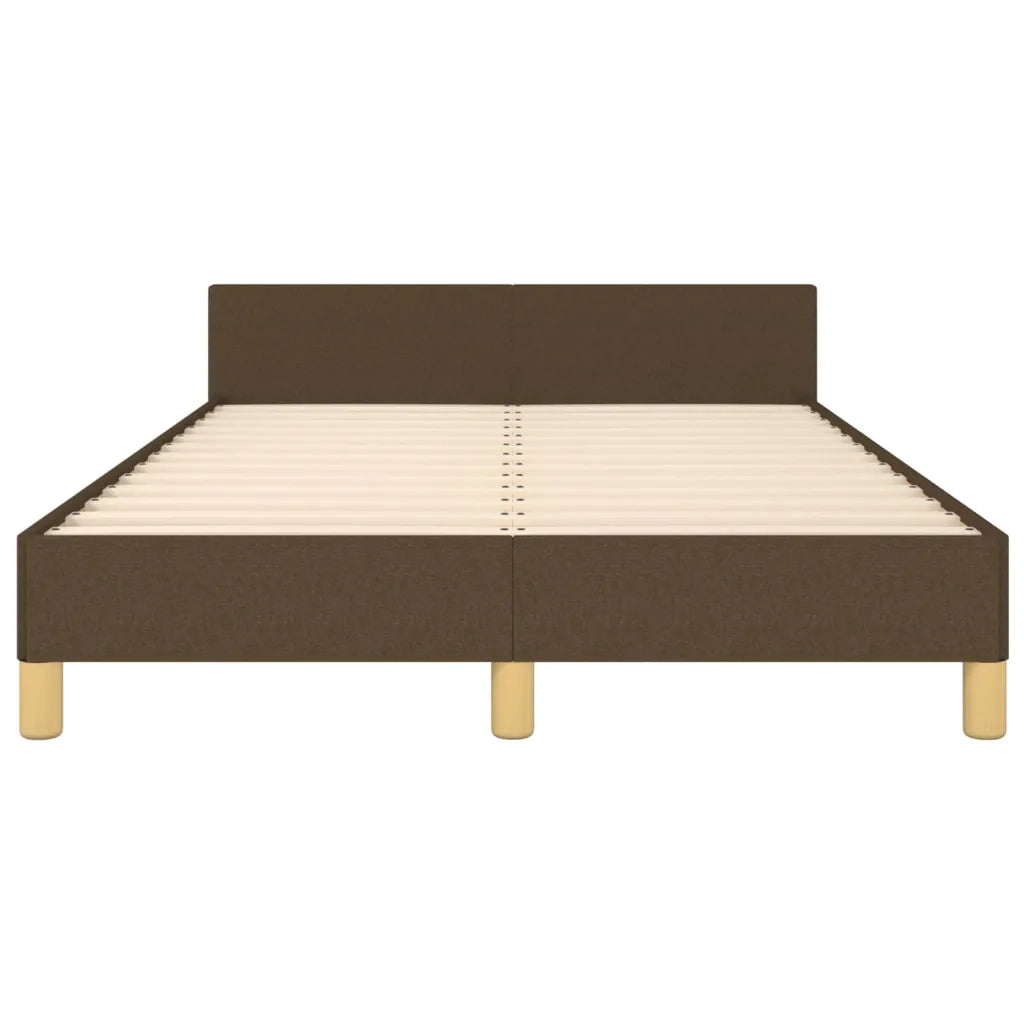 Giroletto senza Materasso Marrone Scuro 120x200 cm Tessuto