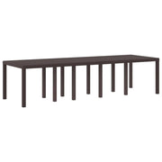 Tavolo da Giardino Marrone 300 x 100 x 73 cm polyrattan 3378521
