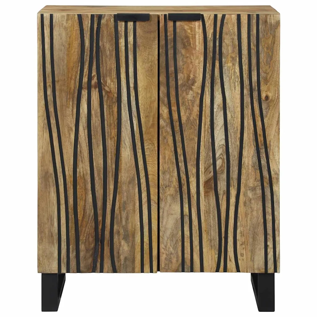 Credenza | Madia | Buffet da pranzo | Armadio da pranzo Naturale 60 x 33,5 x 75 cm Legno di mango massello