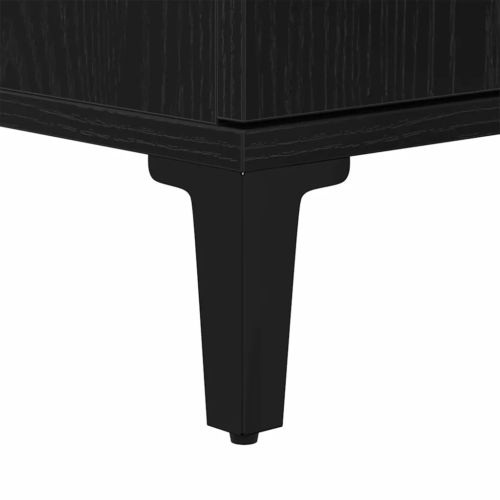 Mobile da Bagno Rovere Nero 30 x 30 x 100 cm Legno multistrato 862808