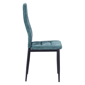 Set 4 Sedie 42x52x98 cm in Tessuto Milano Verdi