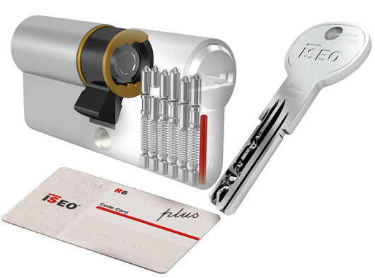 iseo 'r6 plus' cilindro 5 chiavi mm 35x45 cod:ferx.94224