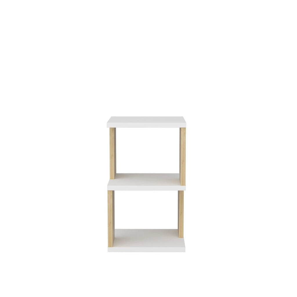 Comodino in legno "Carter" - 30 x 30 x 49 cm - Bianco