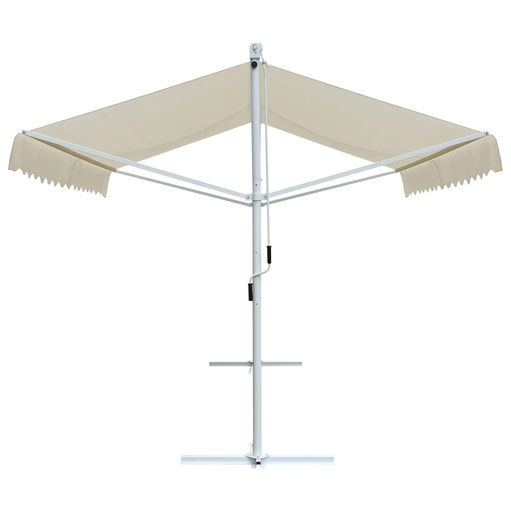 Tenda da Sole a Gazebo-Tenda da giardino 4x3 m Crema