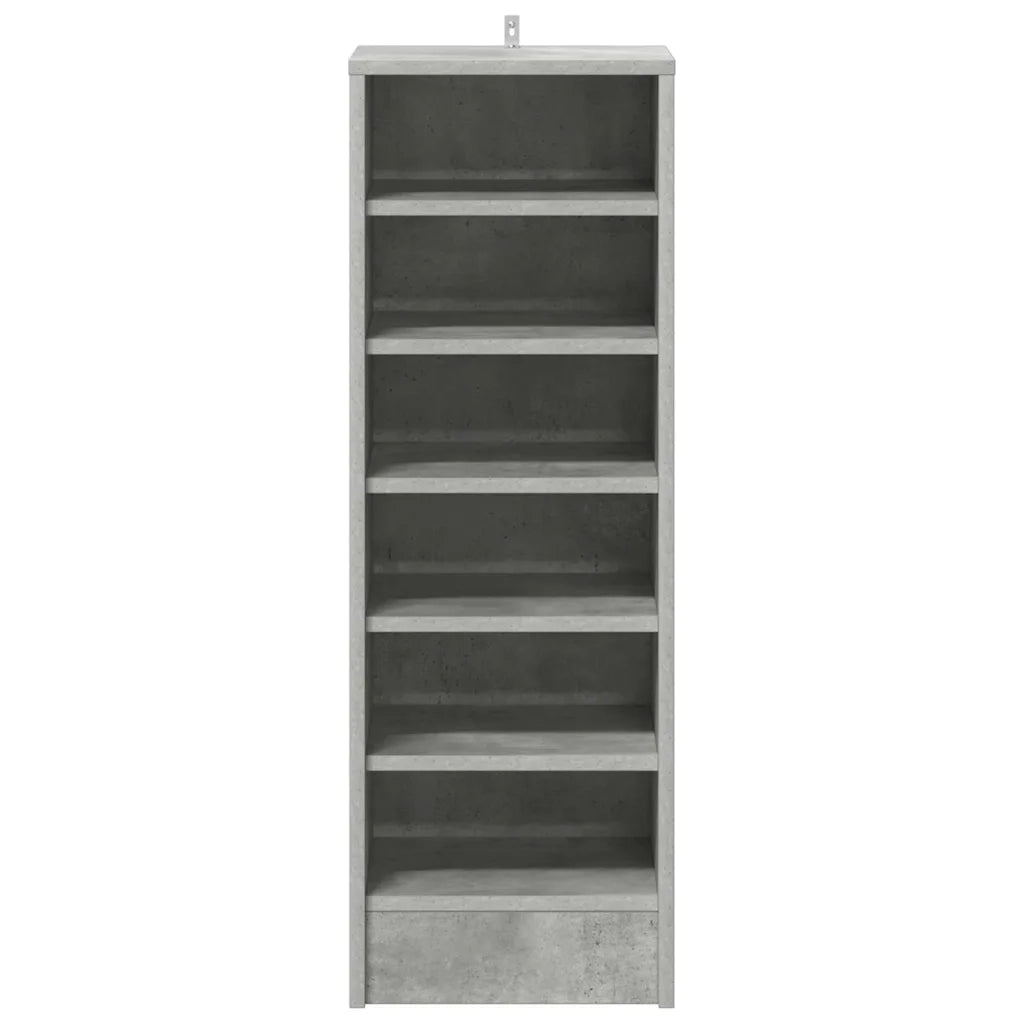 Scarpiera | Mobile per scarpe Grigio Cemento 31,5x35x90 cm in Truciolato