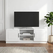 Mobile TV Bianco Lucido 150 x 31 x 47 cm Legno ingegnerizzato 895839