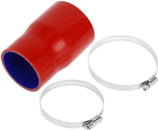 Silicone Slang 4-Laags - Connettore Rettilineo - Diametro Interno 80 - 3.15"/2.75" - Lunghezza 127mm - Diametro 5mm - Resistente a Temperatura fino a 300℃ - Slang di Raffreddamento