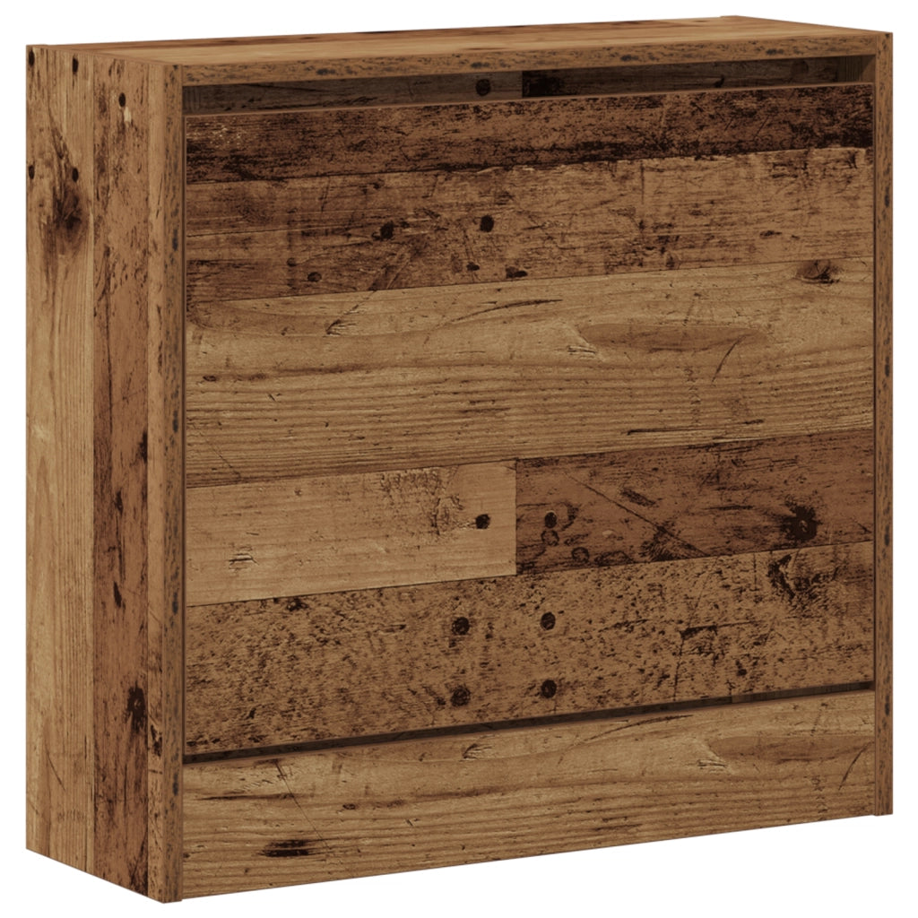 Cabinet per scarpe in legno vecchio 60x21x57 cm in legno ingegnerizzato